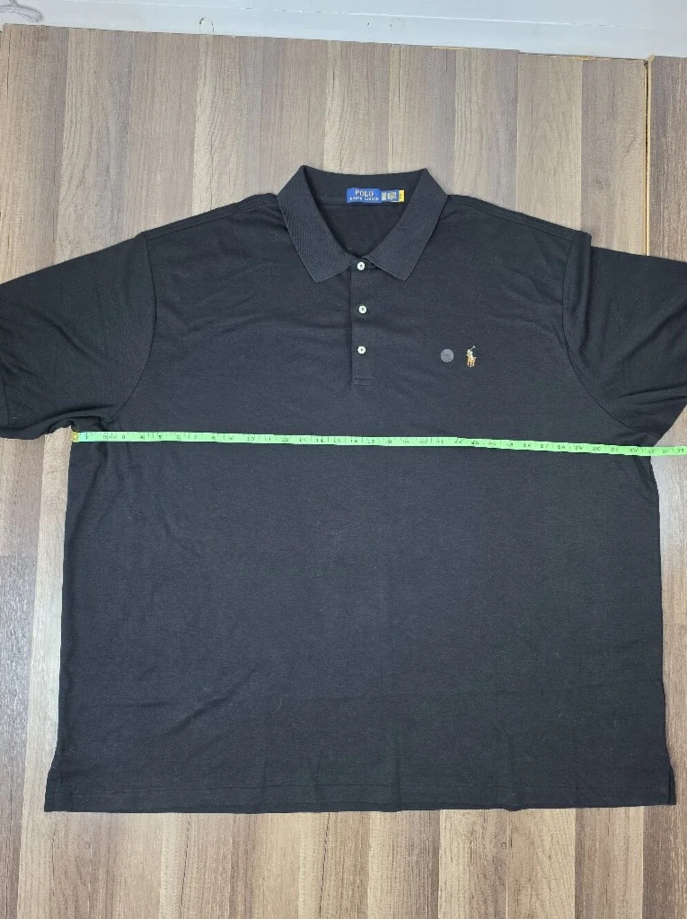 NWOT Polo Ralph Lauren Black Polo Shirt Preppy Classic Athleisure 5XB Big & Tall